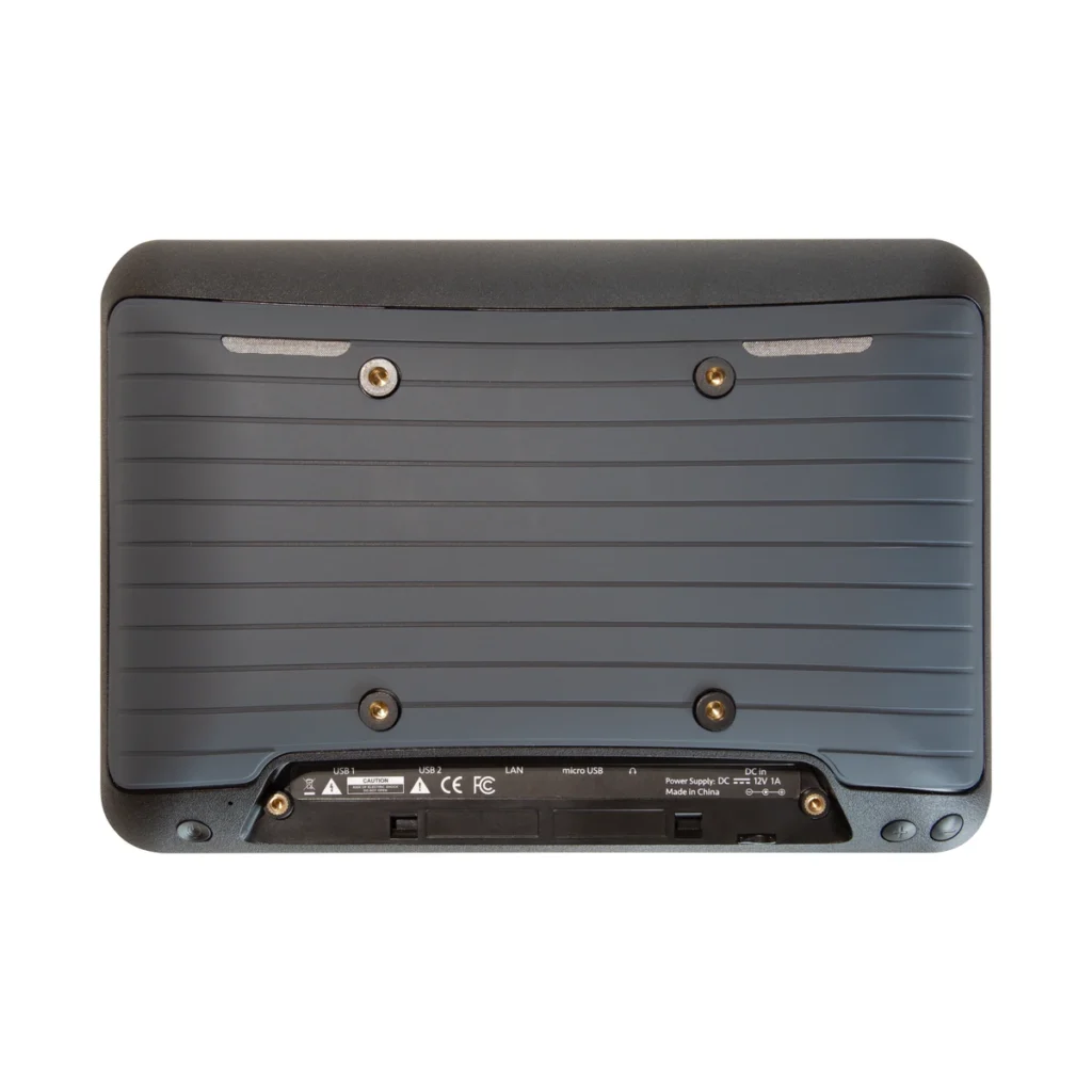 Bluesound CP300 baksida med LAN, USB och DC-anslutningar