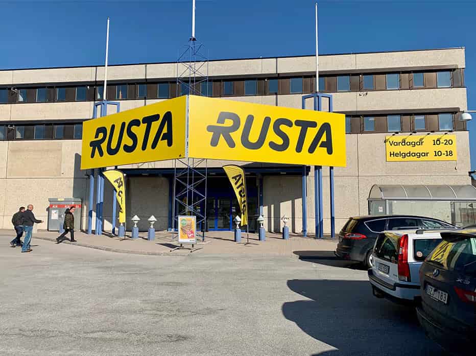 Loud of Sweden högtalare i en Rusta-butik